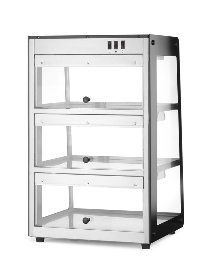 Opvarmet borddisplay, HENDI, sort, 230V/500W, 472x447x(H)775mm