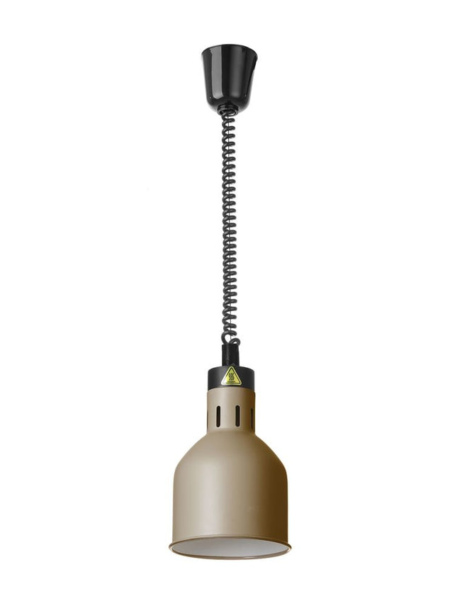 Højdejusterbar varmelampe, cylindrisk, HENDI, beige, 230V/375W, ⌀175x(H)250mm
