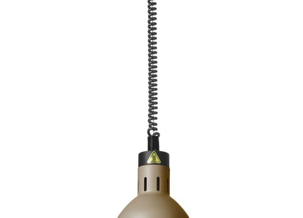 Højdejusterbar varmelampe, cylindrisk, HENDI, beige, 230V/375W, ⌀175x(H)250mm