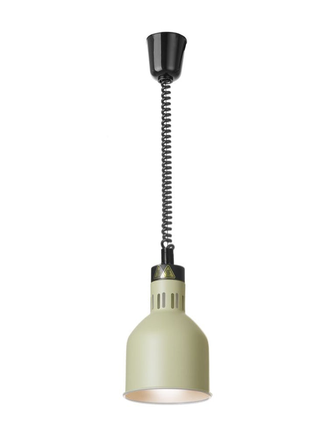 Højdejusterbar varmelampe, cylindrisk, HENDI, grøn, 230V/375W, ⌀175x(H)250mm