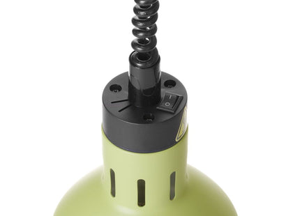 Højdejusterbar varmelampe, cylindrisk, HENDI, grøn, 230V/375W, ⌀175x(H)250mm