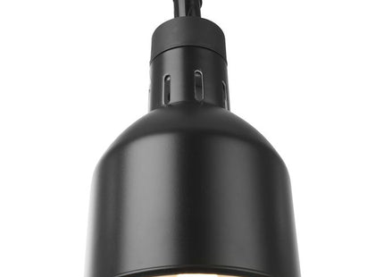 Højdejusterbar varmelampe, cylindrisk, HENDI, sort, 230V/375W, ⌀175x(H)250mm