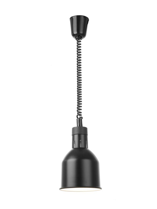 Højdejusterbar varmelampe, cylindrisk, HENDI, sort, 230V/375W, ⌀175x(H)250mm