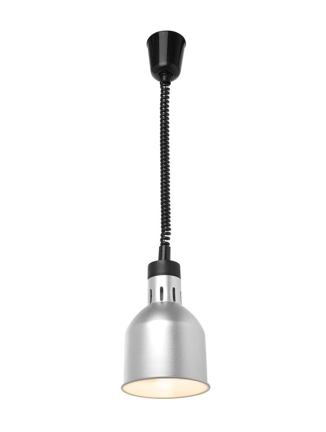Højdejusterbar varmelampe, cylindrisk, HENDI, sølv, 230V/375W, ⌀175x(H)250mm
