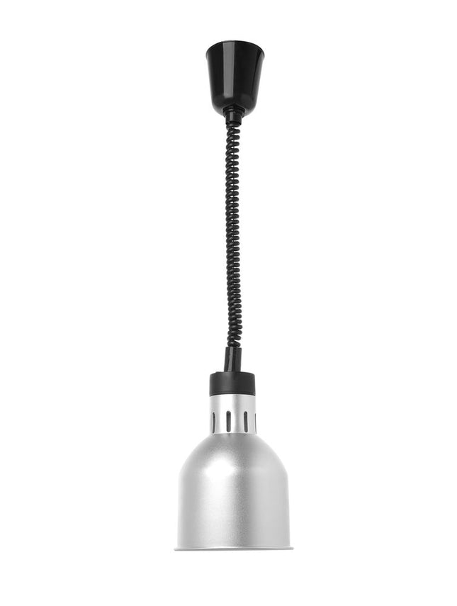 Højdejusterbar varmelampe, cylindrisk, HENDI, sølv, 230V/375W, ⌀175x(H)250mm