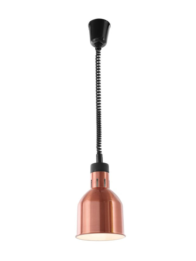 Højdejusterbar varmelampe, cylindrisk, HENDI, kobber, 230V/375W, ⌀175x(H)250mm