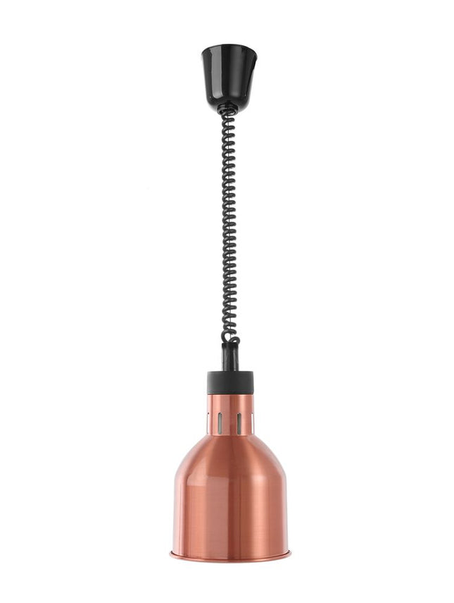 Højdejusterbar varmelampe, cylindrisk, HENDI, kobber, 230V/375W, ⌀175x(H)250mm