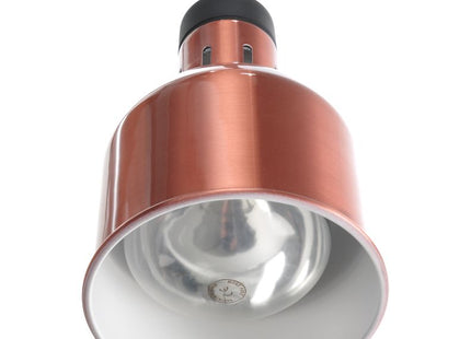 Højdejusterbar varmelampe, cylindrisk, HENDI, kobber, 230V/375W, ⌀175x(H)250mm