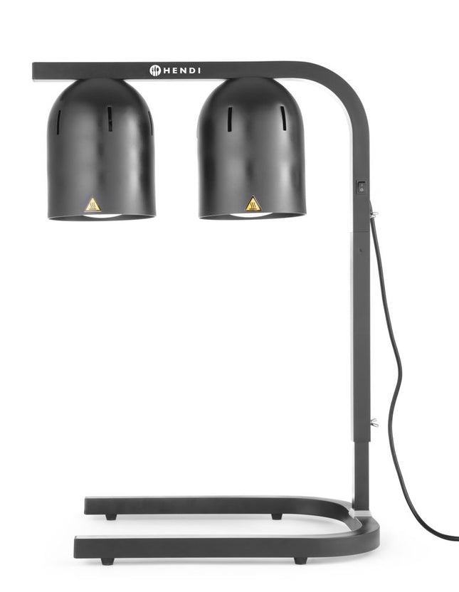 Varmeholder til mad, infrarød, HENDI, sort, 230V/500W, 453x360x(H)790mm