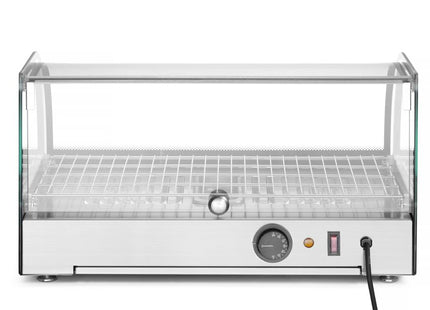 Opvarmet borddisplay, HENDI, single level, sort, 230V/800W, 554x376x(H)311mm