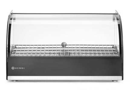 Opvarmet borddisplay, HENDI, single level, sort, 230V/800W, 554x376x(H)311mm
