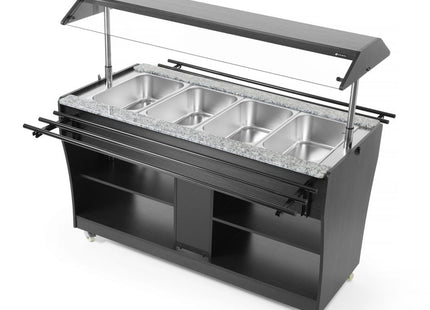 Opvarmet buffet, HENDI, GN 1/1, 1490L, 765x1490x(H)1370mm