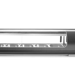 Sushidisk, Arktic, Beholdere inkluderet: 6x GN 1/3 (H) 40mm., sort, 230V/190W, 426x1529x(H)296mm