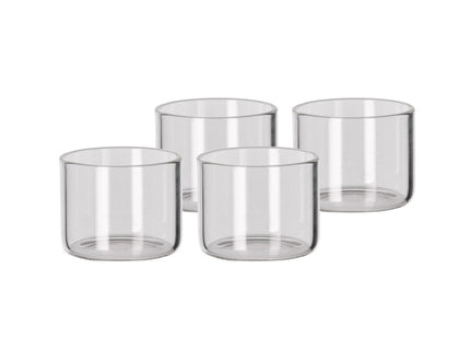 Dessertglas D8 x 6 cm 4 stk. Klar Borosilikatglas - 8 stk