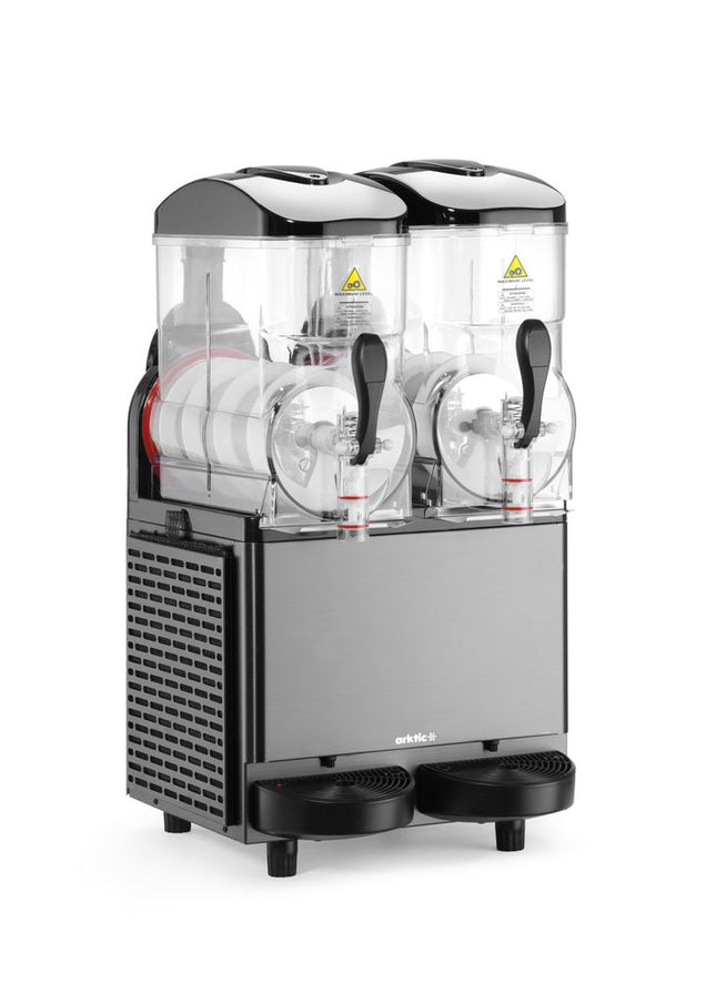 Slushmaskine, Arktic, Kitchen Line, 2 tanke, sort, 230V/710W, 507x415x(H)810mm
