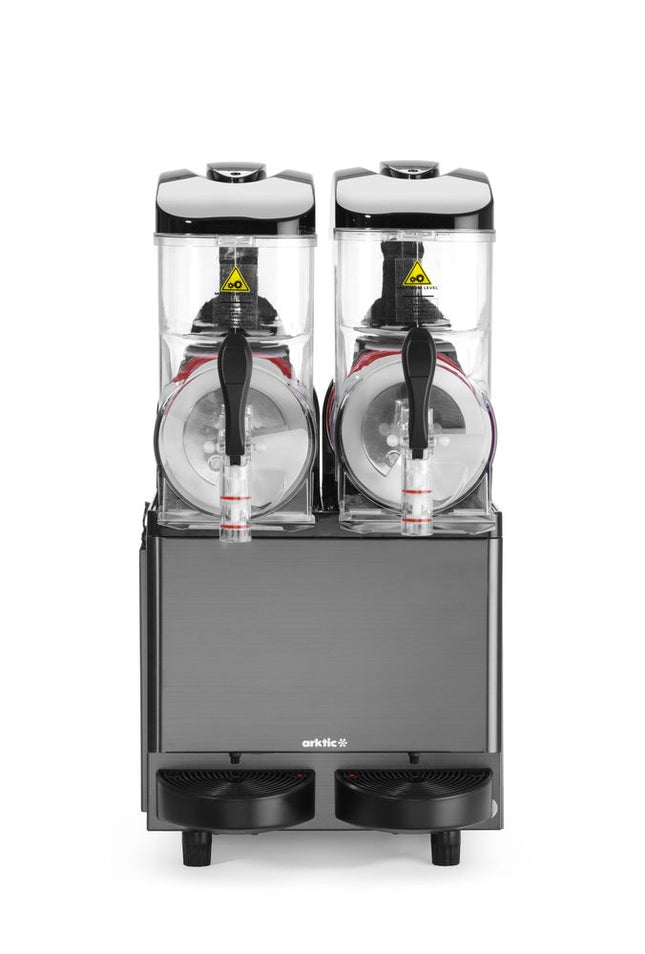 Slushmaskine, Arktic, Kitchen Line, 2 tanke, sort, 230V/710W, 507x415x(H)810mm