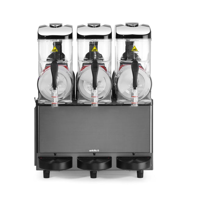 Slushmaskine, Arktic, Kitchen Line, 3 tanke, sort, 230V/1080W, 507x615x(H)810mm