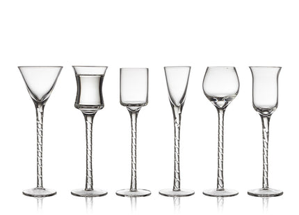 Snapseglas Rom 18 cm 6 stk. Klar - 6 pakker