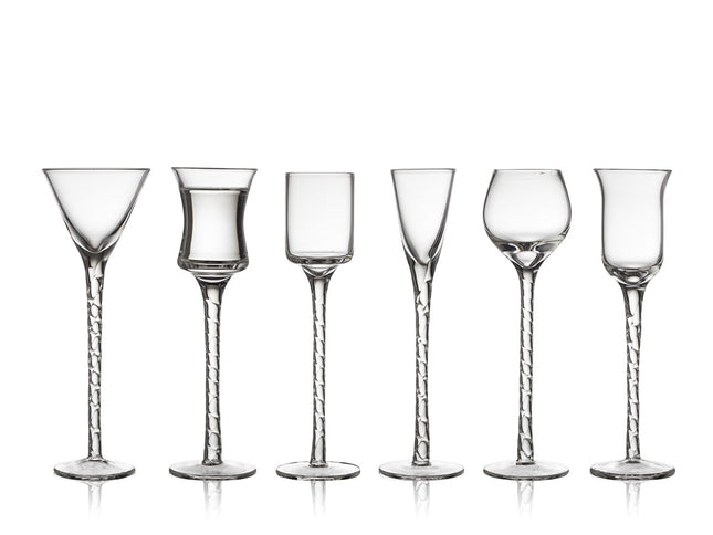 Snapseglas Rom 18 cm 6 stk. Klar - 6 pakker