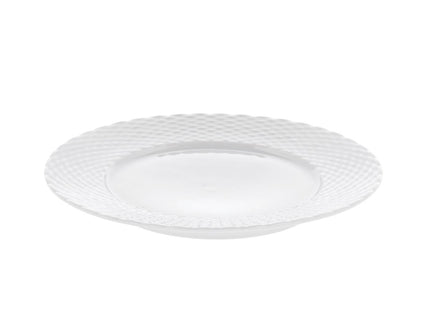 Tallerken flad Basket 22 cm Hvid Ovnfast porcelæn - 6 stk