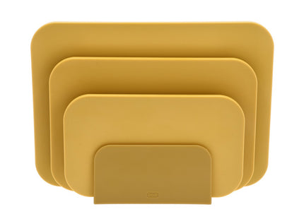 Skærebræt-sæt Choptima 35,5 x 7 x 26,5 cm Curry - 2 sæt