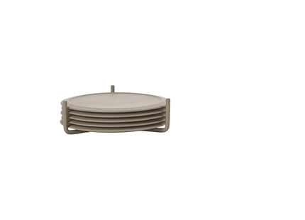 Glasbrikker m. holder Singles Taupe - 6 sæt