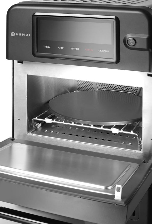 High-speed ovn CombiTurbo, HENDI, 18L, sort, 230V/3000W, 402x735x(H)608mm