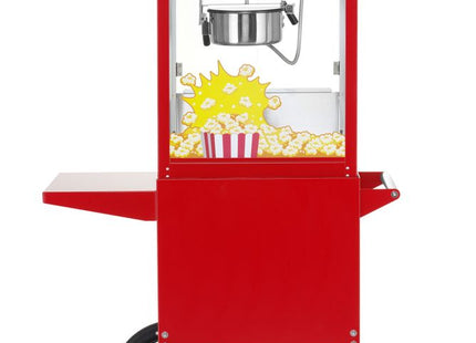 Popcornmaskine med vogn, HENDI, rød, 230V/1155W, 940x510x(H)1553mm