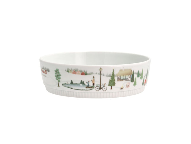 Skål lav nr. 4 Vinter Toulouse 20 cm 1,2 liter - 2 stk