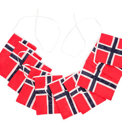 Flagranke NO 5,4 mtr Rød/Blå Polyester - 6 stk