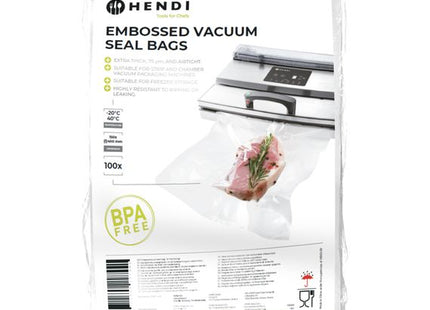 Prægede vakuumposer, HENDI, 100 pcs., 150x400mm