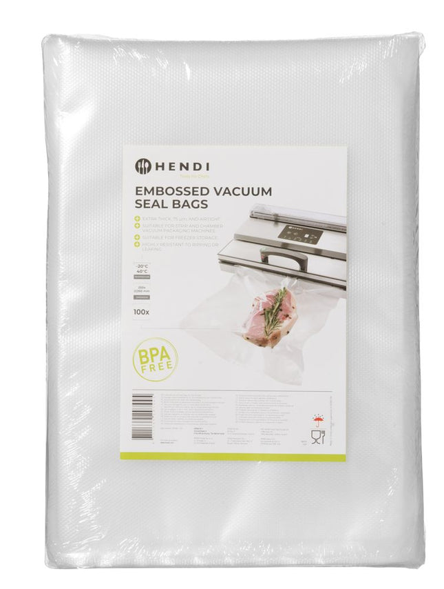 Prægede vakuumposer, HENDI, 100 pcs., 250x350mm