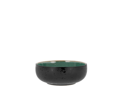 Poke-/ramenskål 18 cm Sort/Grøn Stentøj - 6 stk