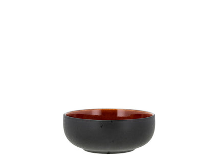 Poke-/ramenskål 18 cm Sort/Amber Stentøj - 6 stk