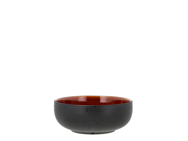 Poke-/ramenskål 18 cm Sort/Amber Stentøj - 6 stk