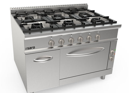 Gaskomfur + el-ovn 6 brændere LQ
model LQ / CUG6NE