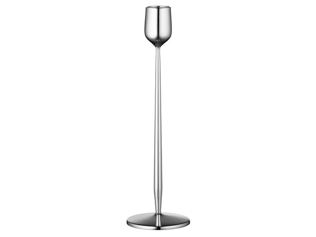 Lysestage Dorotea 7 x 23,5 cm Blankt stål - 4 stk