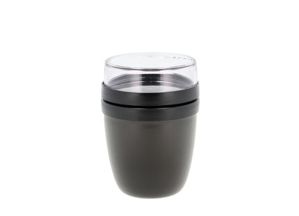 Frokostbæger mini Ellipse 300+120 ml Nordic black - 2 stk