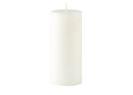 Bloklys Trae D6 x 14 cm Hvid Stearin
