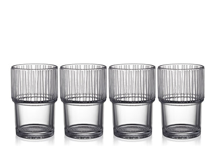 Caféglas Kusintha 38 cl 4 stk. Clear - 2 pakker