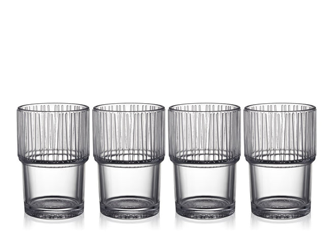 Caféglas Kusintha 38 cl 4 stk. Clear - 2 pakker