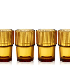 Caféglas Kusintha 38 cl 4 stk. Amber - 2 pakker