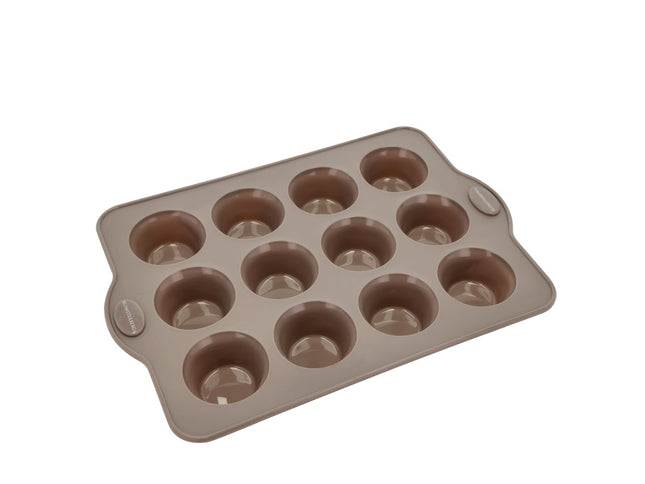 Muffinform til 12 stk. Latte Silikone - 6 stk