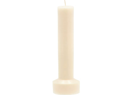 Bloklys Hvils D8 x 23 cm Cream Paraffin/Stearin - 6 stk
