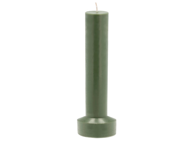 Bloklys Hvils D8 x 23 cm Dark Green Paraffin/Stearin