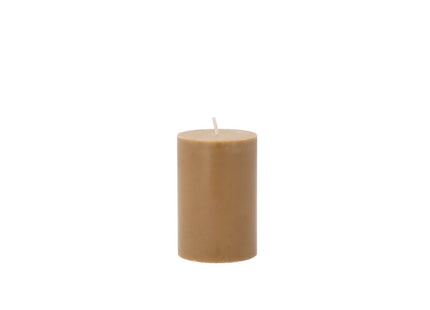 Bloklys Trae D6 x 9 cm Amber 100% Ren stearin - 12 stk