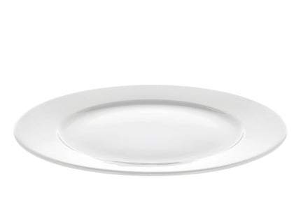Tallerken flad med fane Eventail 28 cm Hvid - 3 stk