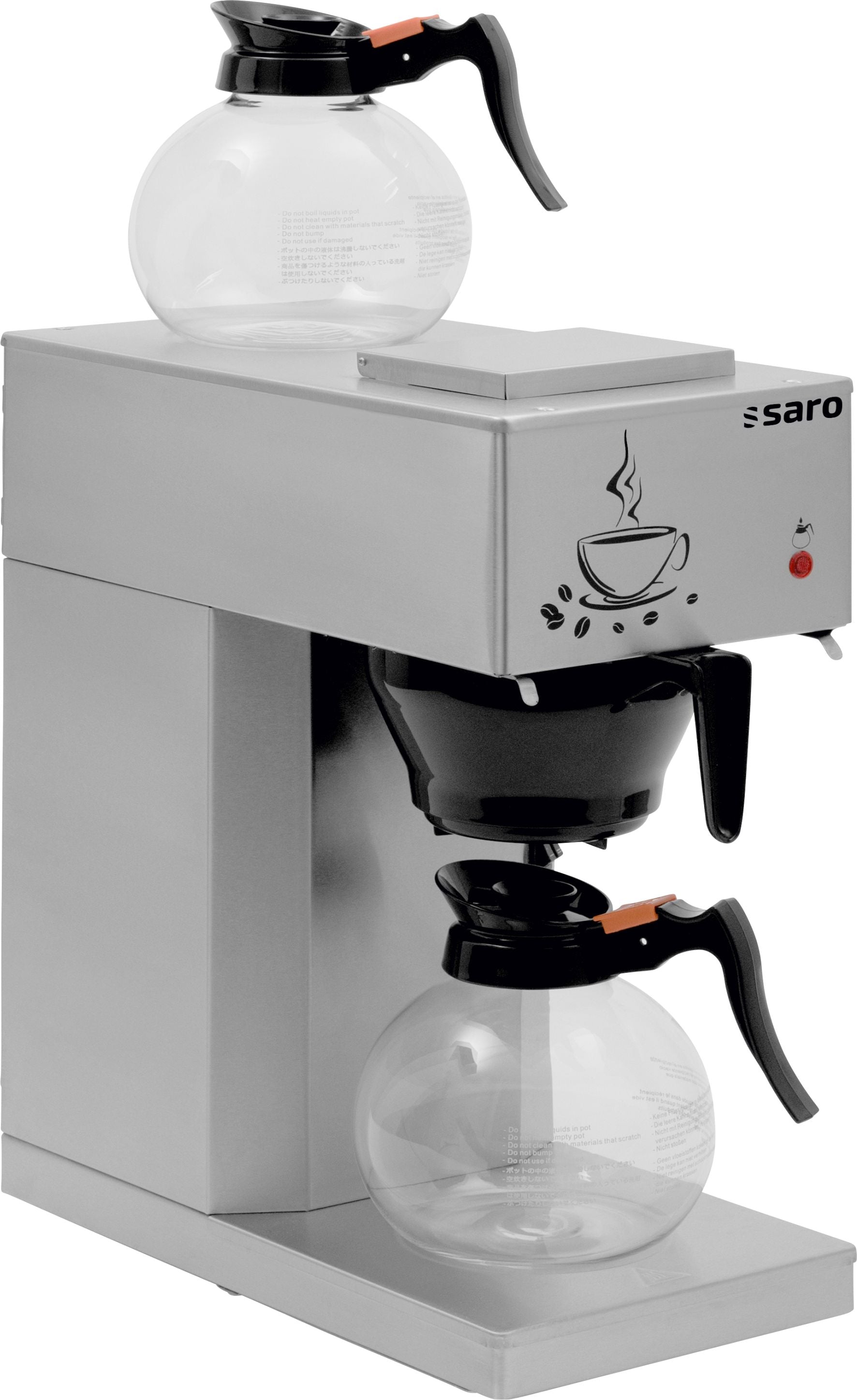 SARO Kaffemaskine - 1,8 liter - 2 kander - 2 varmeplader - Model ECO