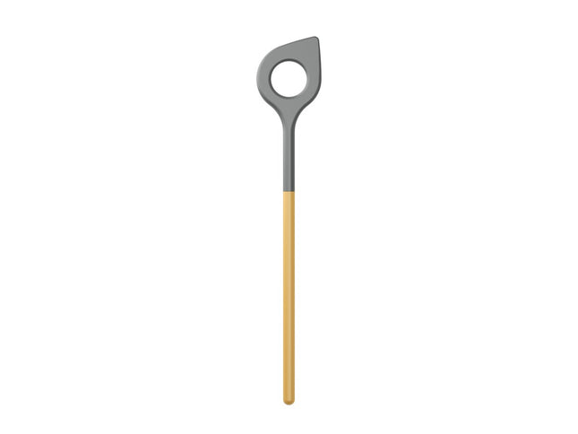 Røreske m/hul Optima 31 cm Curry Nylon - 5 stk