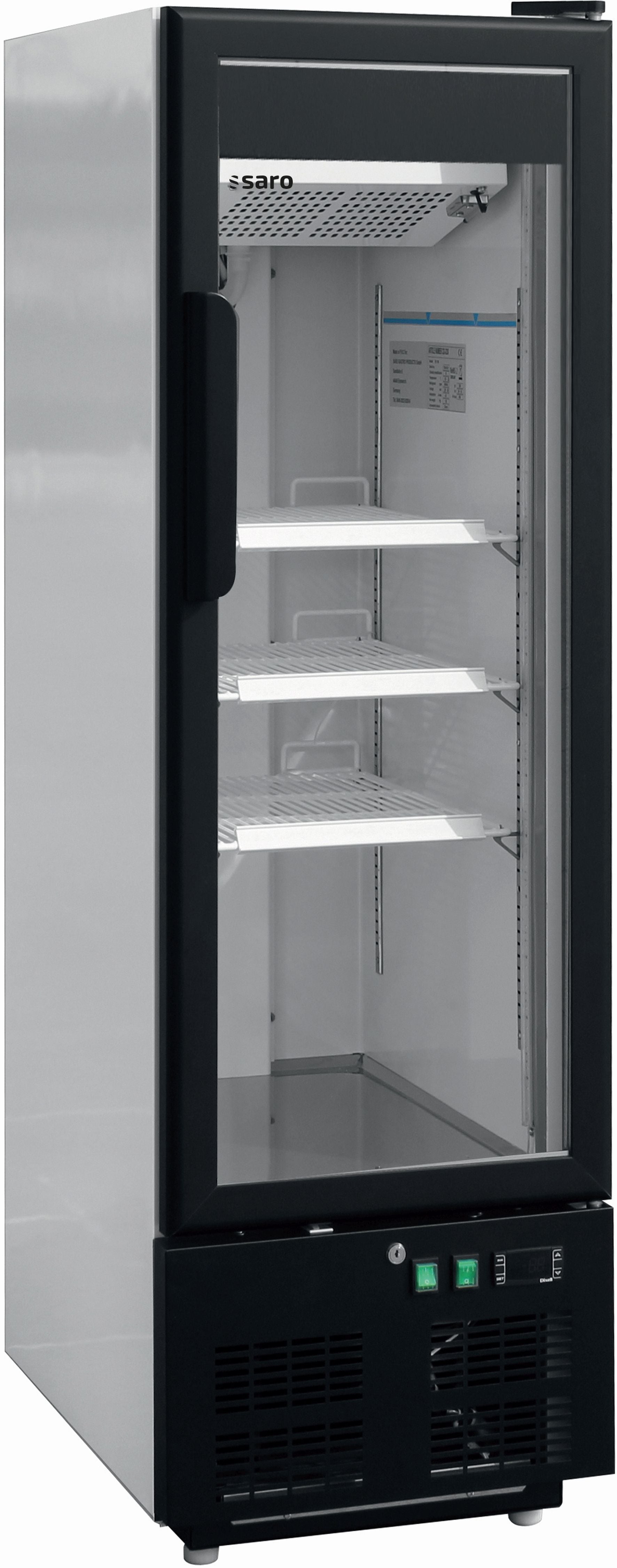 SARO Displayfryser med glaslåge, model EK 199